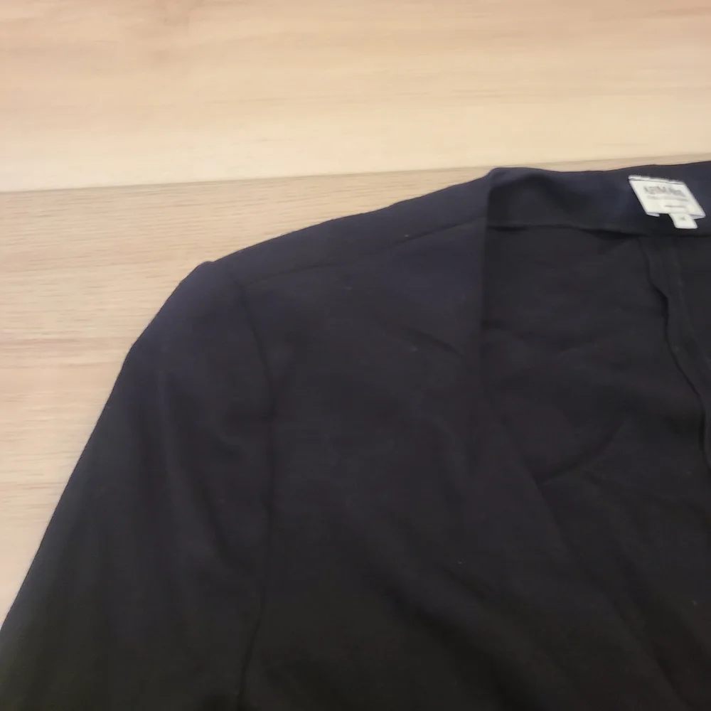 Armani Collezioni Black Women's Blazer with Satin Accent - Picture 4 of 7